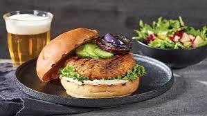 BURGER A LA GALETTE DE POIS CHICHES